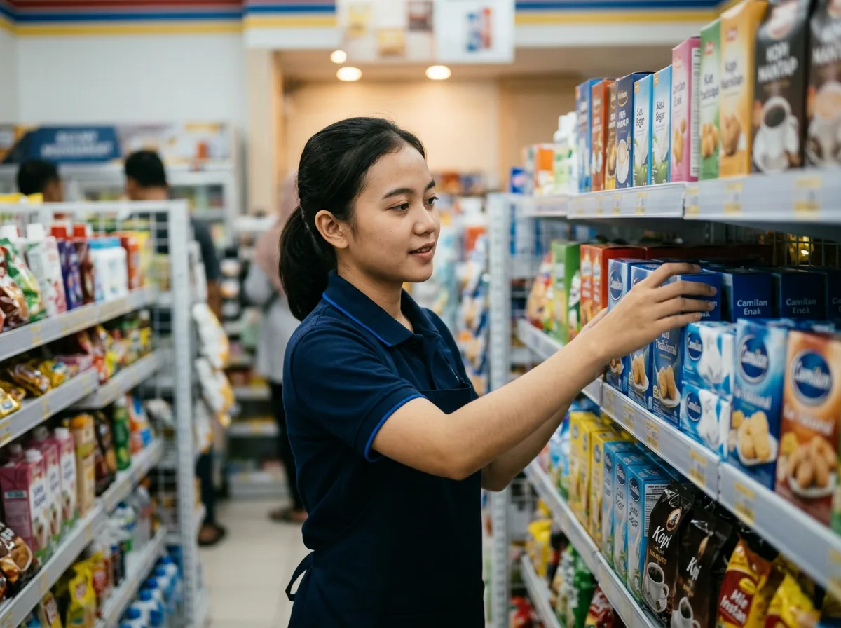 Produk FMCG di rak general trade Solo