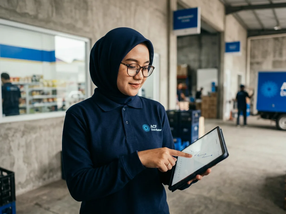 Grafik pertumbuhan penjualan brand personal care bersama ACF Distribution