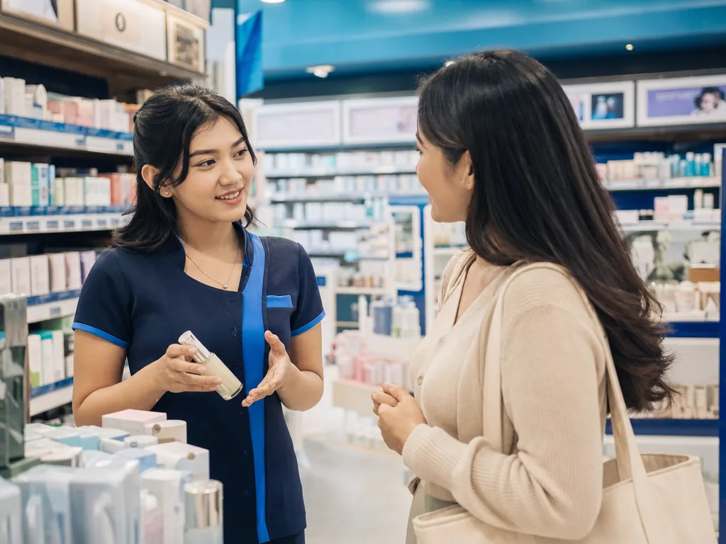 Grafik pertumbuhan penjualan brand kosmetik bersama ACF Distribution
