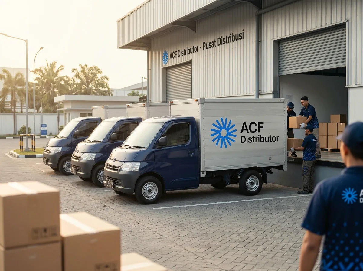 Armada dan gudang distribusi FMCG ACF Distribution di Solo